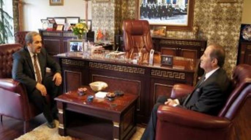 Başkan &Uuml;rg&uuml;p, Sesob Başkanı Beşir K&ouml;ksal&rsquo;ı Ziyaret Etti