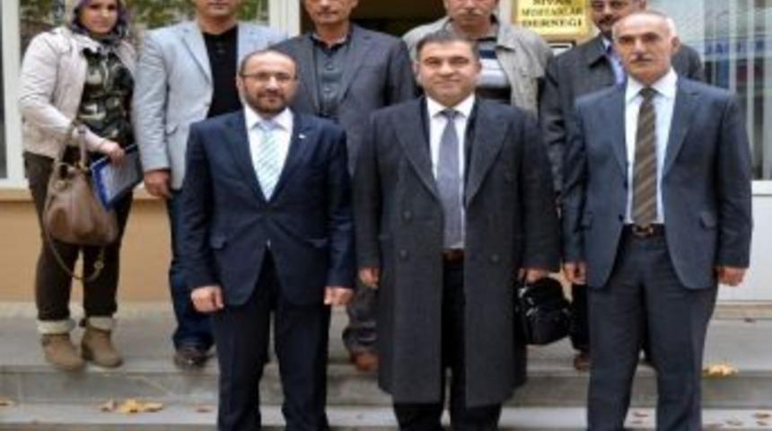 Ak Parti Sivas Belediye Başkan Aday Adayı Adem Işık, Muhtarlar Derneği&rsquo;ni Ziyaret Etti