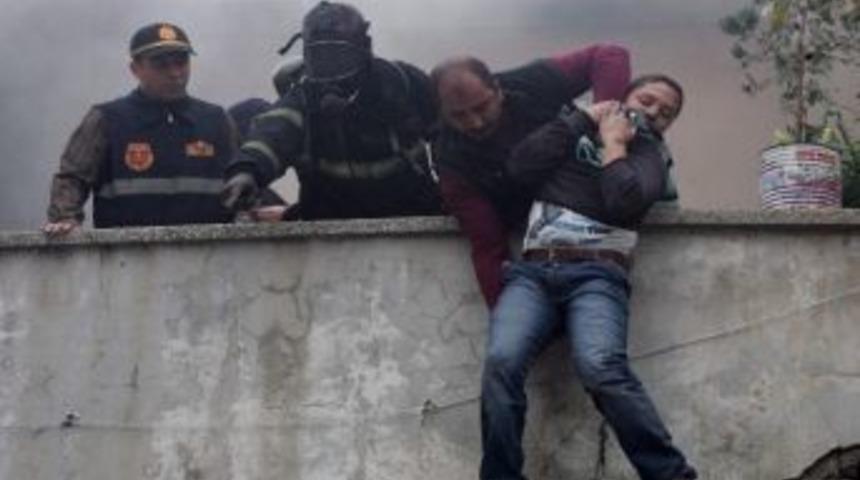 Gaziantep'te Kapalı Çarşıda Yangın