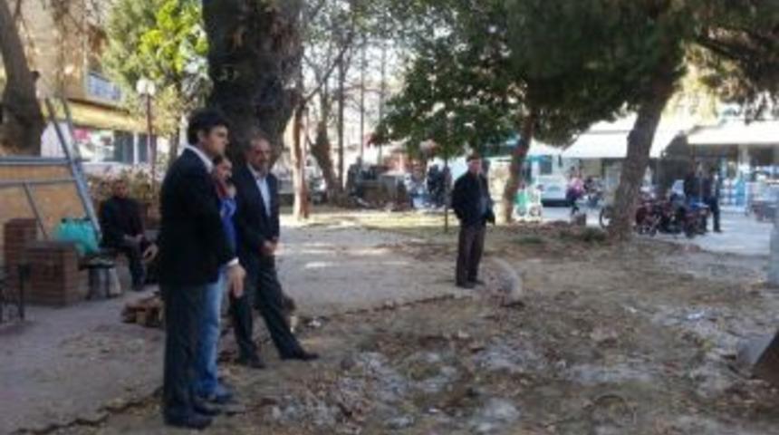 Kula'da Park Kahvesi'nde Yenileme Çalışmalarına Başlandı