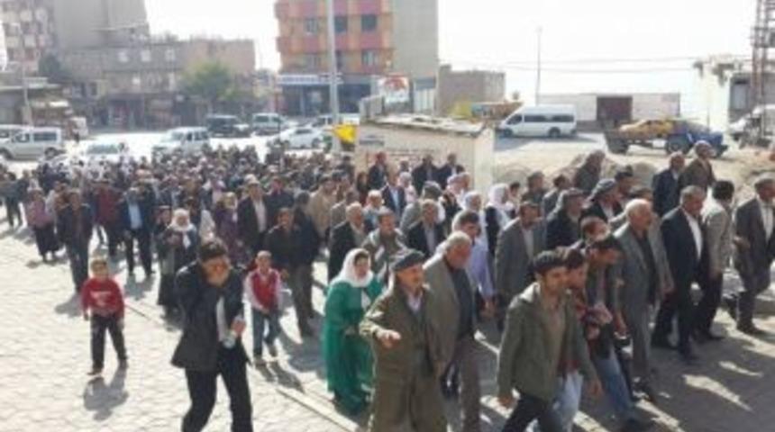 Nusaybin'de G&ouml;kkan'a Destek Eylemi