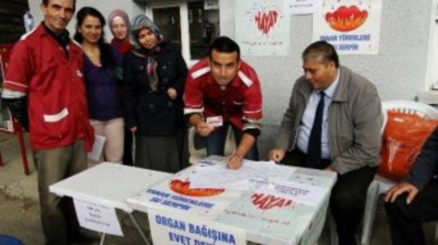 Salihli&rsquo;de Organ Bağış Standı A&ccedil;ıldı
