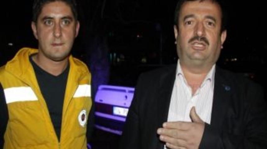 İneg&ouml;l'de kaza yerine giden 112 ekibine saldırı
