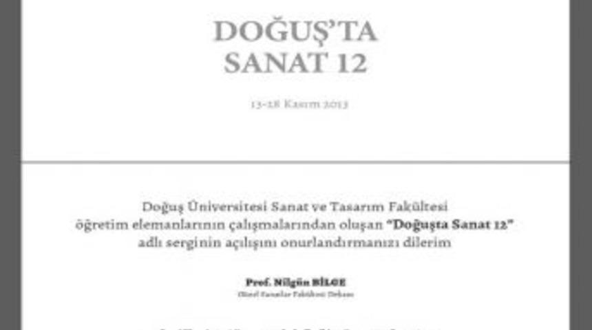Sa&uuml; Sanat Galerisi&rsquo;nde &lsquo;doğuş&rsquo;ta Sanat 12&rsquo; İsimli Sergi Sanatseverlerle Buluşacak