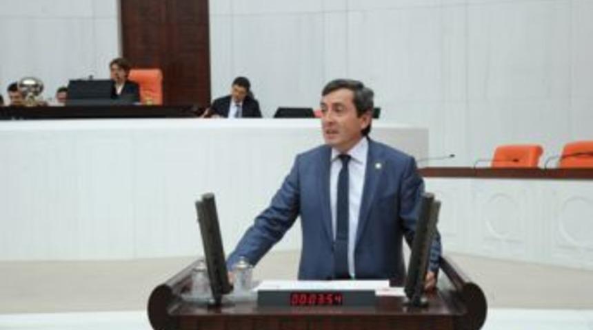 Vekil İsmail Aydın&rsquo;dan mecliste zeytin &ccedil;ıkışı