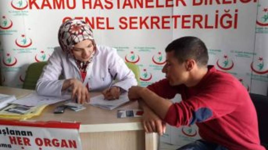 Siirt&rsquo;te Doku Ve Organ Bağışı I&ccedil;in Stant Kuruldu