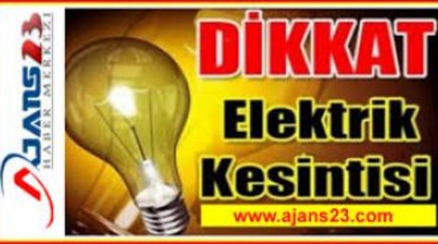 Elazığ'da elektrik kesintisi