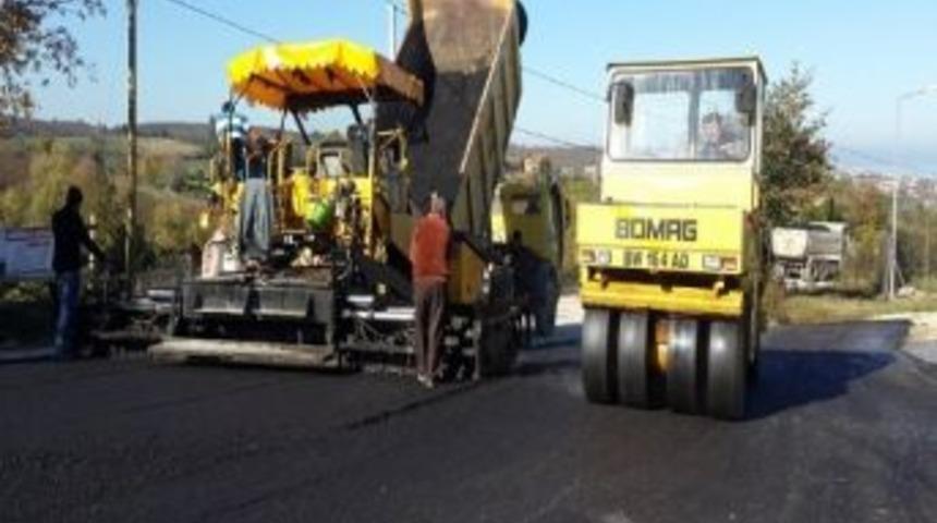 Ak&ccedil;akoca Kampus Yolu Asfalta Kavuşt