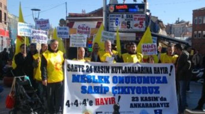 Eğitim-sen &Uuml;yeleri Eylem Yaptı