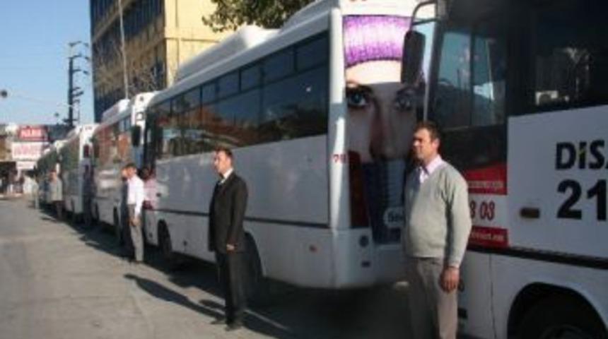 (&ouml;zel Haber) Afyonkarahisar&rsquo;da &Ouml;zel Halk Otob&uuml;s&uuml; Şof&ouml;rlerinden Atat&uuml;rk Hassasiyeti