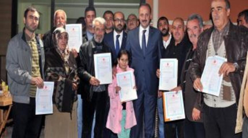 Mamak&rsquo;ta 586 Aile Tapu Sevinci Yaşadı