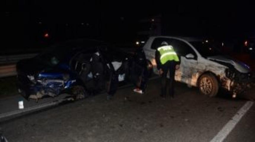 Trafik Kazasında Yaralanan Olmadı