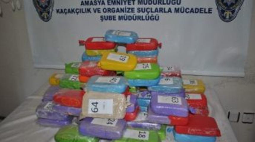 Amasya'da 33.5 Kilo Eroin Yakalandı