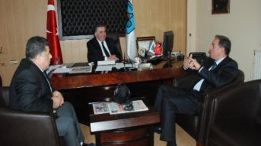 Sgk Didim İl&ccedil;e M&uuml;d&uuml;r&uuml; Kocaoğlu'ndan Başkan Sandalcı&rsquo;ya Ziyaret