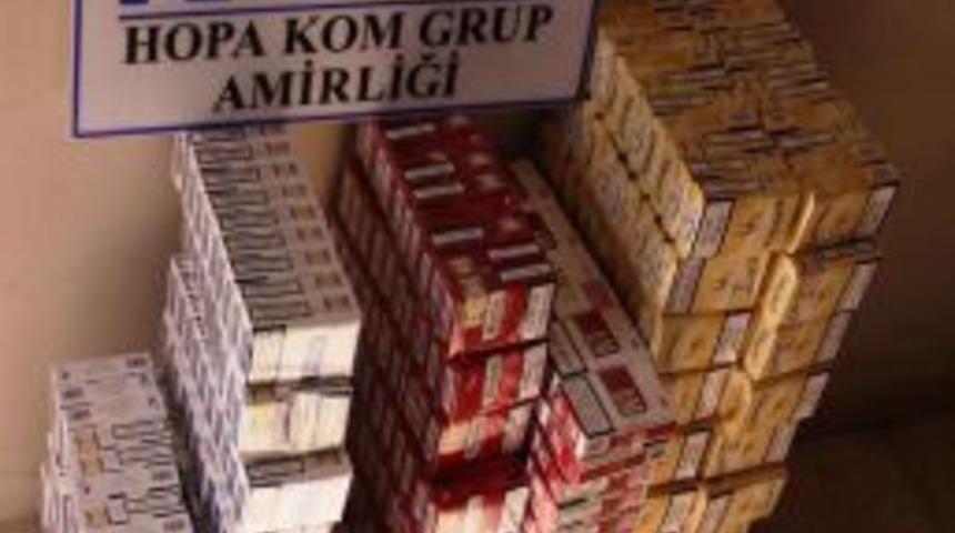 Hopa'da 1 Adet Silah Ka&ccedil;ak Bal Ve Sigara Ele Ge&ccedil;irildi