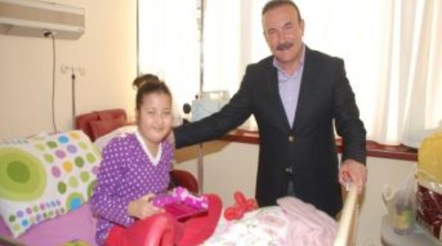Başkan Doğan&rsquo;dan L&ouml;semili &Ccedil;ocuklara Moral Ziyareti