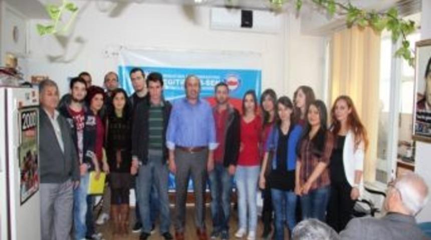 Atanamayan &Ouml;ğretmenlerden Eğitim-bir-sen&rsquo;e Ziyaret