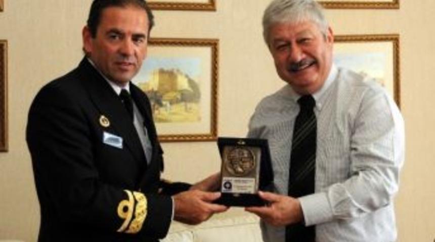 Nato Gemi Komutanları Başkan Akaydın&rsquo;ı Ziyaret Etti