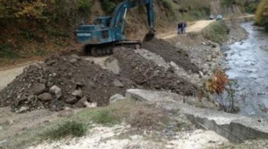 G&uuml;meli&rsquo;de Yol Ve Dere Islahı &Ccedil;alışması