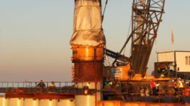 Asyaport Limanı’na Son Boru Kazık Çakıldı