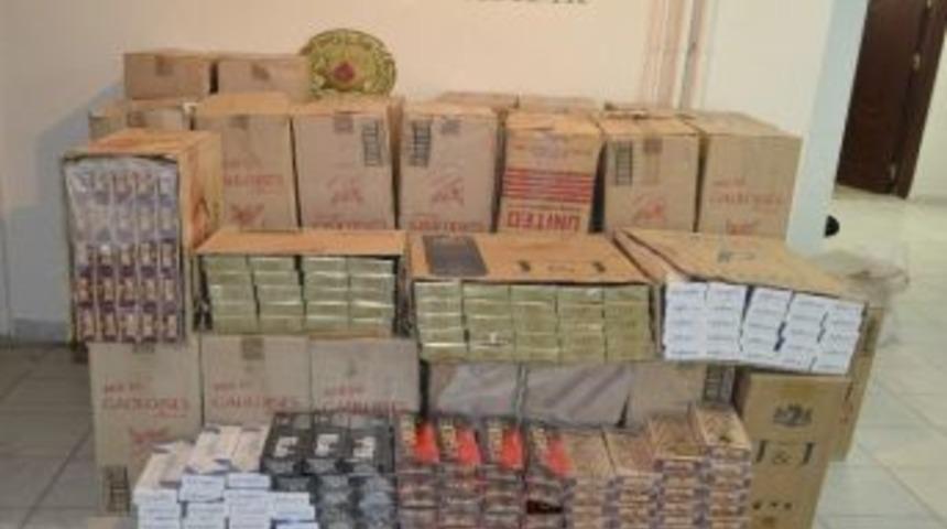 Ak&ccedil;akale'de 6 Bin Paket Ka&ccedil;ak Sigara Ele Ge&ccedil;irildi