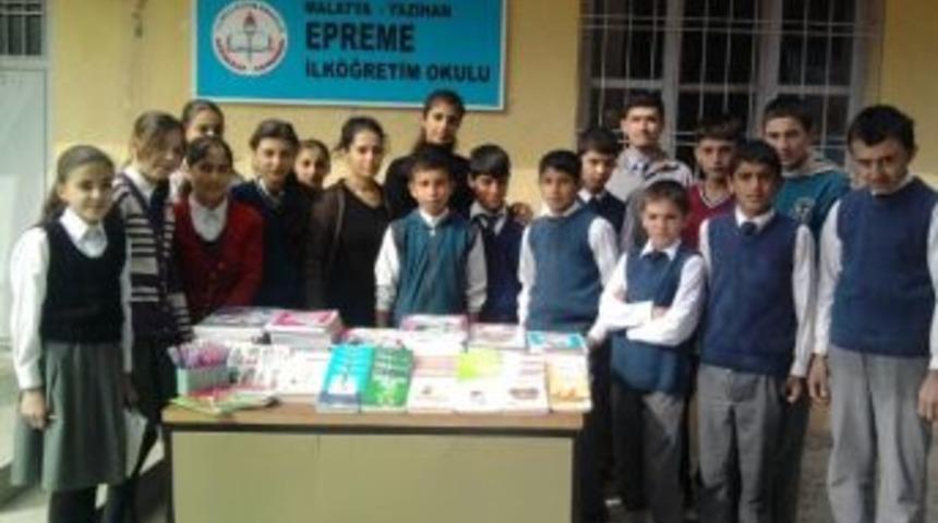 Yavuz Selim Ortaokulu&rsquo;ndan Epreme&rsquo;ye Kitap Desteği