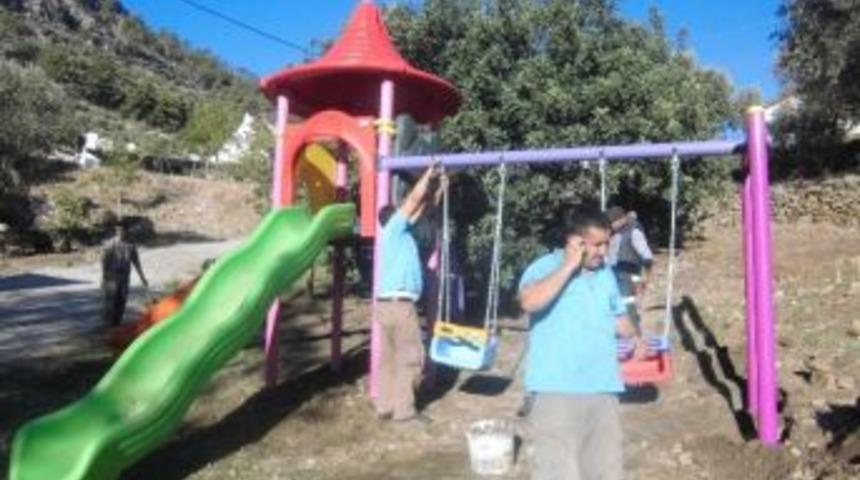 Aşağı Mazı&rsquo;da &Ccedil;ocuklar Parklarına Kavuştu