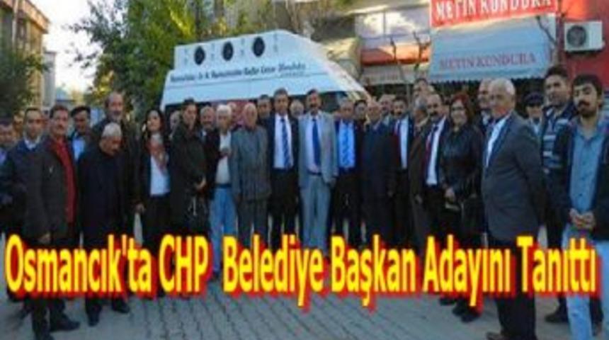 Osmancık'ta CHP Belediye başkan adayını tanıttı