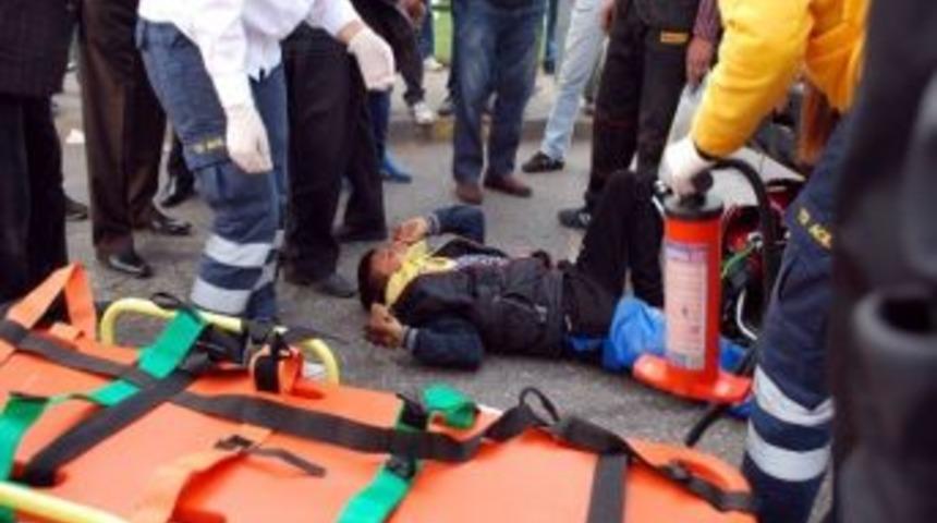 Salihli&rsquo;de Trafik Kazası: 1 Yaralı