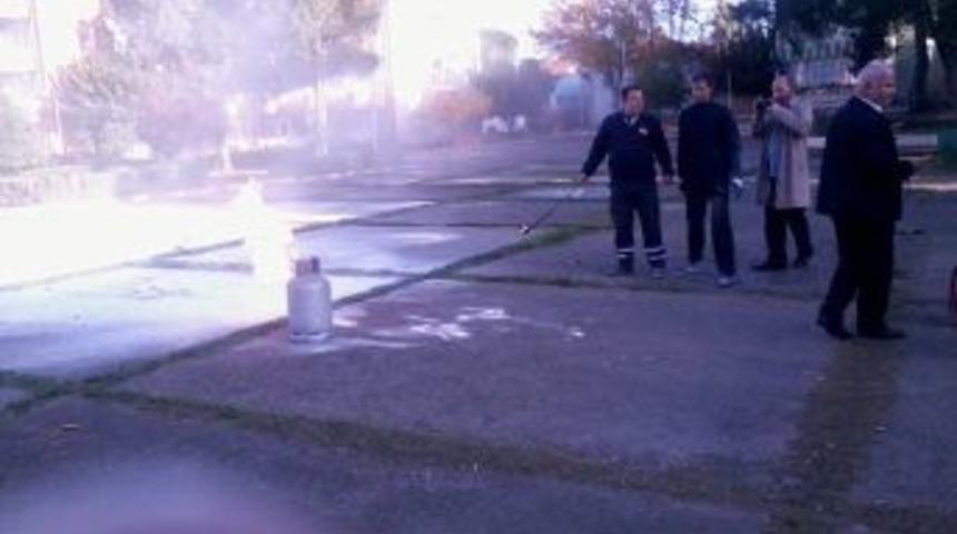 Teiaş'ta Ger&ccedil;eğini Aratmayan Yangın Tatbikatı