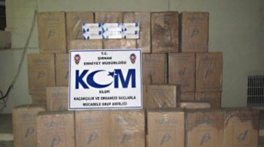 Şırnak&rsquo;ta 25 Bin Paket Ka&ccedil;ak Sigara Ele Ge&ccedil;irildi