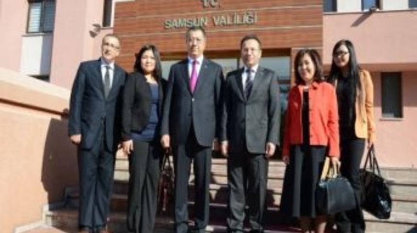 Kazakistan B&uuml;y&uuml;kel&ccedil;isi&rsquo;nden Vali Aksoy&rsquo;a Ziyaret