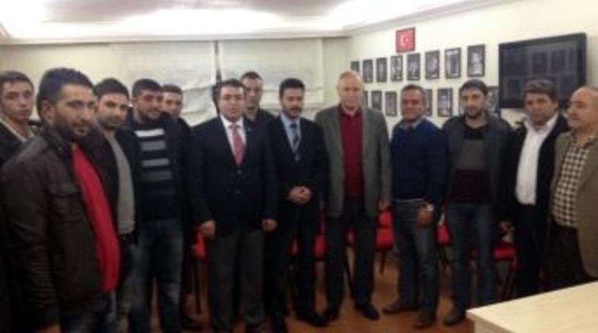 Mhp&rsquo;den &Uuml;lk&uuml; Ocakları Başkanı Şahan&rsquo;a Hayırlı Olsun Ziyareti