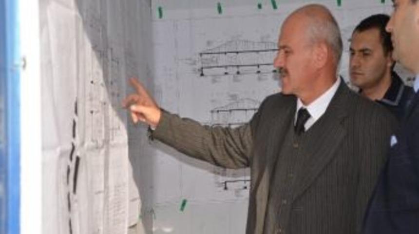 Genel Sekreter Uzun Engelsiz Yaşam Merkezi İnşaatından İncelemelerde Bulundu