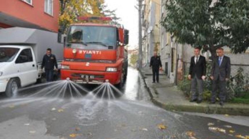 Park,bah&ccedil;e ve yollarda sonbahar temizliği