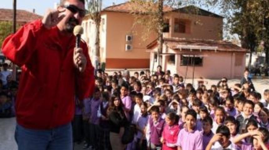 Fethiye'de &Ouml;ğrencilere Afet &Ouml;ncesi Hazırlık Anlatıldı