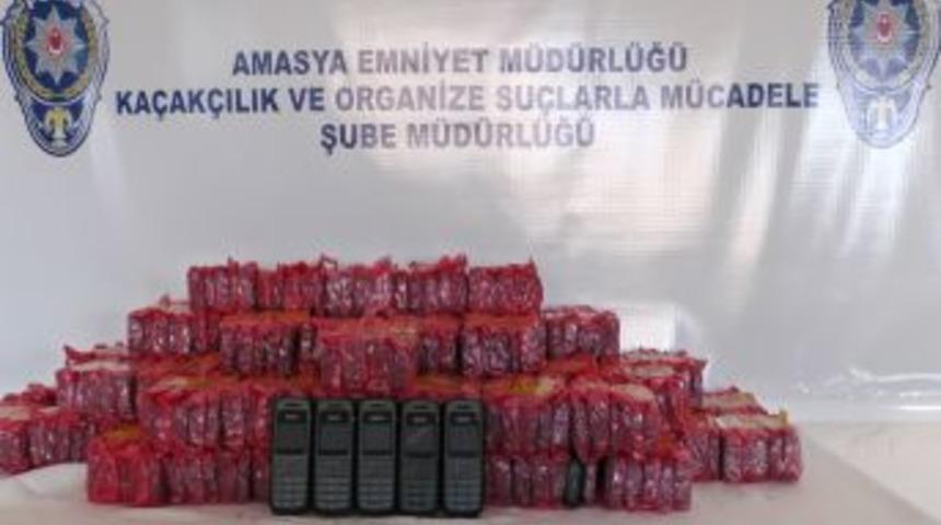 Amasya&rsquo;da Ka&ccedil;ak Cep Telefonu Operasyonu