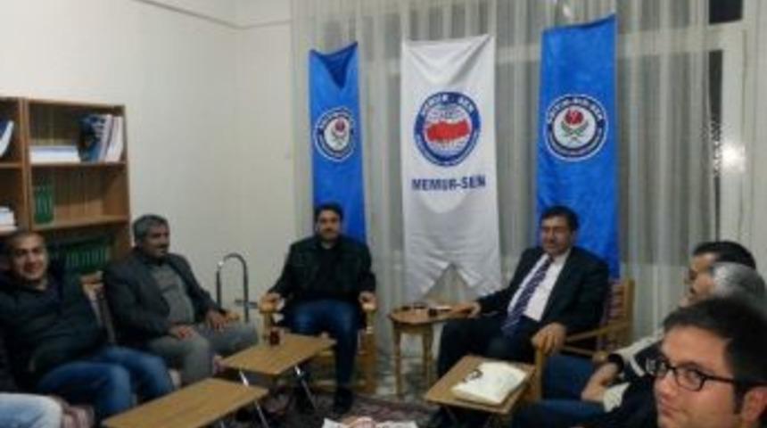 Yedilioğlu, Memur-sen'e Ziyaret Etti