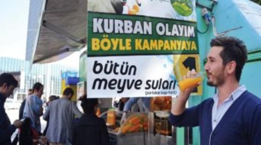 Ankara B&uuml;y&uuml;kşehir&rsquo;den Meyve Suyu Kampanyası
