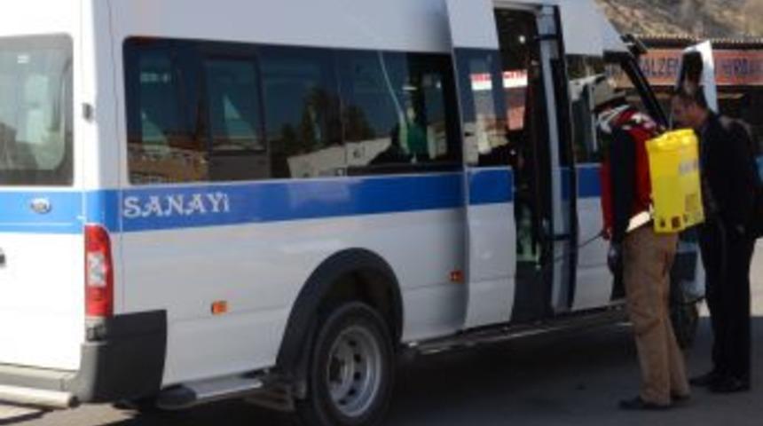 Toplu Taşıma Araçları Dezenfekte Ediliyor