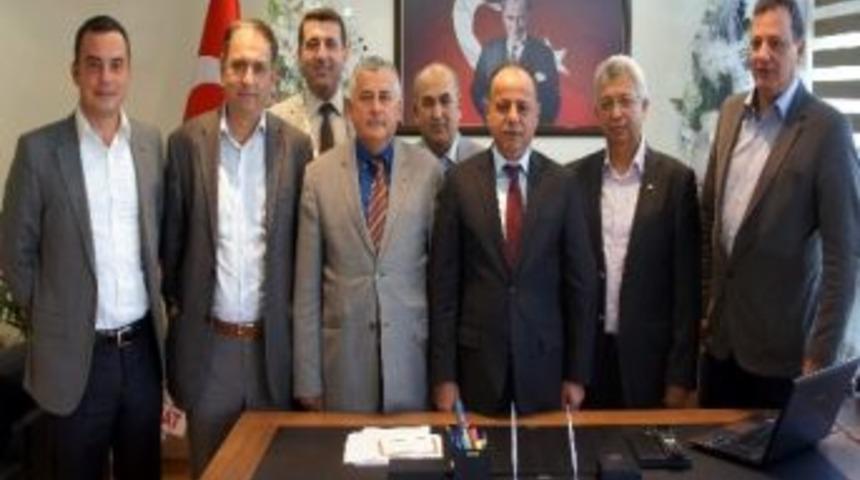 Aydın Ticaret Borsası&rsquo;ndan Efeler Kaymakamı Sevgili Ve Albay Furat&rsquo;a Ziyaret