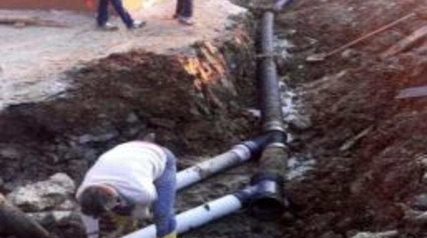Afet Konutlarında 450 Metrelik Altyapı &Ccedil;alışması Başlatıldı