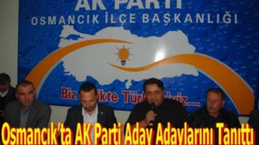Osmancık&rsquo;ta AK Parti aday adaylarını tanıttı