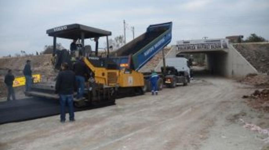 Sarımeşe K&ouml;pr&uuml;s&uuml;nde Asfaltlama &Ccedil;alışması Yapıldı