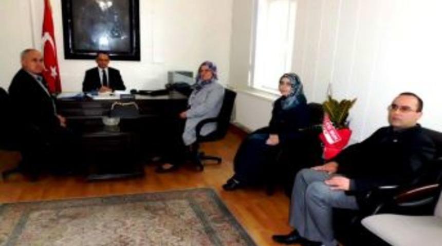 Bafra Şehit Aileleri Derneği'nden Ala&ccedil;am Kaymakamı &Ccedil;ağlar'a Ziyaret