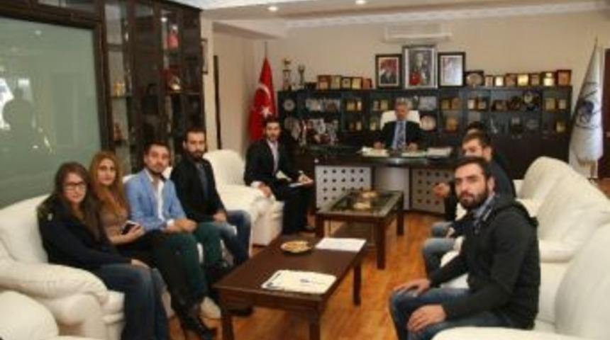 Sa&uuml; &Ouml;ğrencilerinden Başkan Dişli&rsquo;ye Ziyaret