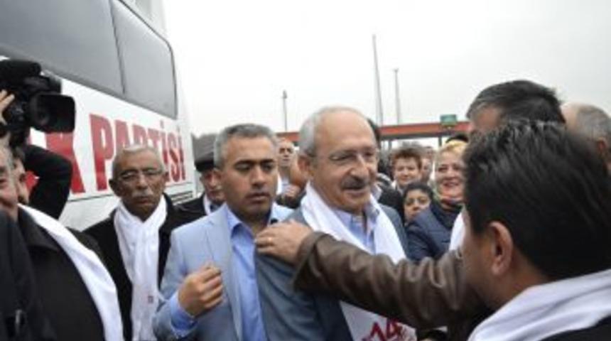 CHP Genel Başkanı Kılı&ccedil;daroğlu Bolu'dan Ge&ccedil;ti