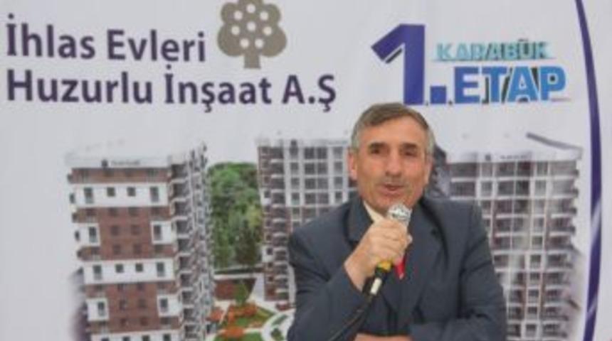 İhlas Evleri Karab&uuml;k 1. Etap Temeli Atıldı