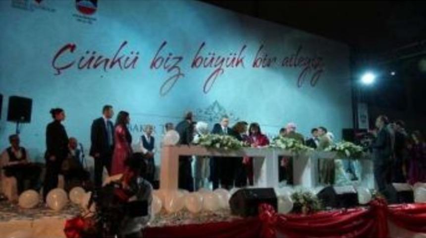 Errdoğan Ve Barzani, 400 &Ccedil;iftin Nikah Şahidi Oldu