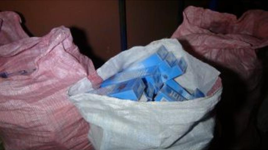 Aksaray&rsquo;da Ka&ccedil;ak Sigara Operasyonu